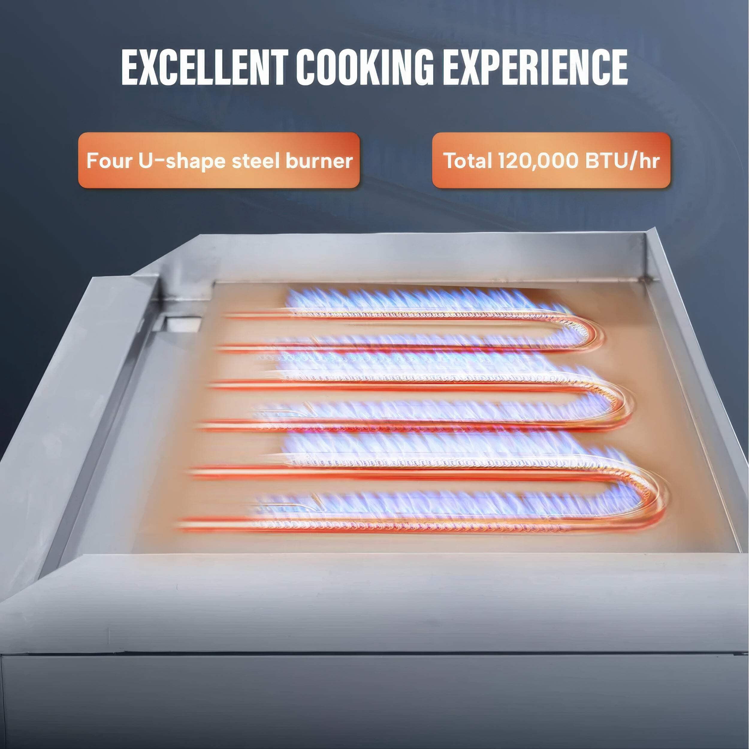 DURING D-GGR48 48" Commercial Countertop Gas Griddle - 4 Burner, 120,000 BTU