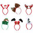 thumbnail image 1 of Frcolor 6 piezas Diademas navideñas Elegantes Tocados Navideños Aros para el Cabello Accesorios para el Cabello Niños Adultos Recuerdos de Fiesta de Navidad, 1 of 7