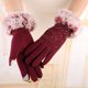 thumbnail image 1 of Guantes de terciopelo que no se caen por todo el cielo, guantes cálidos de terciopelo para otoño e invierno para mujer, guantes para pantalla táctil al aire libre para conducir y montar a caballo, 1 of 6