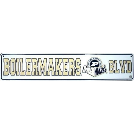 - Boilermakers Blvd Purdue University Embossed Aluminum Novelty Street Sign