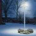 thumbnail image 3 of Design House 80" Traditional Weather-Resistant Outdoor Lamp Post with Cross Arm, White, 3 of 19