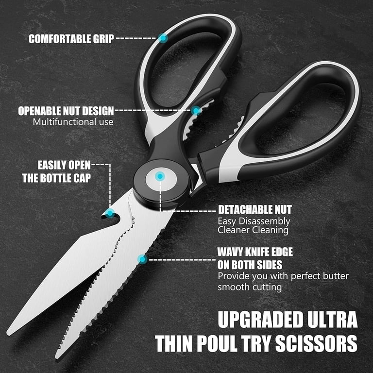 Juyafio Kitchen Shears 2-Pack with Herb Scissors photo 8