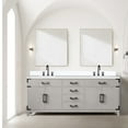 thumbnail image 6 of Laurel 80 in W x 22 in D White Oak Double Bath Vanity, Cultured Marble Top, and Faucet Set, 6 of 6