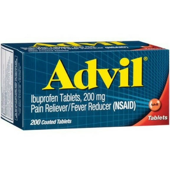Advil 200 mg Coated Tablets 200 ea (Pack of 2)