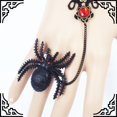 thumbnail image 3 of Finger Ring Bracelet Gothic Elegant Fashionable Hand Chain Finger Ring Chain Jewelry Bracelet, 3 of 8