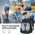 thumbnail image 6 of DouZhe Lightweight Backpack, Bohemian Evil Eye Hamsa Hand Moon Prints Travel Outdoor Hiking Bag School Bookbag Casual Daypack Backpacks for Women Men, 6 of 7