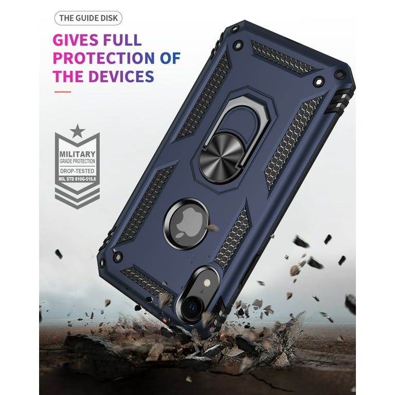 ULAK iPhone XR Cell Stand Case, Shockproof Kickstand, Heavy ULAK iPhone XR Cell Stand Case, Shockproof Kickstand, Heavy