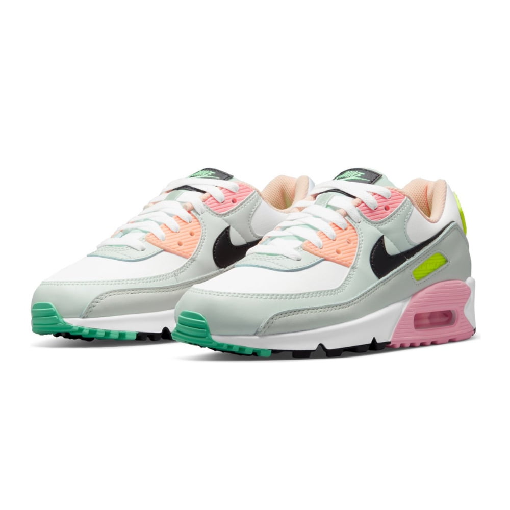 nike air max 90 white volt green glow