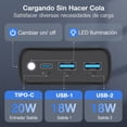 thumbnail image 2 of Power Bank 1Hora 20000 mAh Carga Turbo QC 3.0 20W, 2 of 5