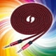 thumbnail image 5 of 1,5 m macho de 3,5 mm a macho de 3,5 mm Cable de audio de tejido AUX Cable auxiliar (rojo), 5 of 8