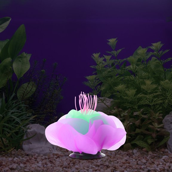 FOMIYES Safe Material Purple Silicone Coral Ornament for Fish Tank and Aquarium Decoration