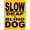 Warning Sign 5, variant on Slow Deaf & Blind Dog Sign – 8x12 Inch Reflective Aluminum,HighVisibility & Weatherproof,Caution Pet Safety Warning Sign for Home or Yard,Drive Slowly