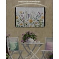 thumbnail image 6 of Outdoor TV Cover 52 to 55 Inch Weatherproof, Rustic Watercolor Floral Waterproof TV Screen Protector for Outside Decor with Zipper and Pocket 52"L x 30"H , Yellow White Daisy Green Leaf White, 6 of 7