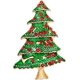 thumbnail image 1 of Rhinestone árbol de Navidad Broche Pins Mujeres niñas Breastpin Ramillete Regalo de joyería de Navidad, 1 of 5