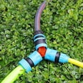 thumbnail image 5 of Juego de 3 conectores rápidos de manguera, desvío en Y de 3 vías para riego en naranja para conectar tres mangueras y dispersar el flujo de agua como accesorios de jardinería, 5 of 5