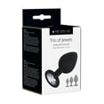 thumbnail image 3 of Me You Us Trio of Jewels 3-Piece Training Anal Plug Set, Black, 3 of 4