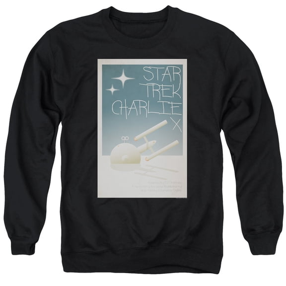 Star Trek Tos Episode 2 Adult Crewneck Sweatshirt Black