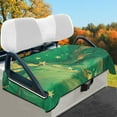 thumbnail image 2 of Yuyamidu Green Marble Print Golf Cart Seat Covers Star Club Car Seat Cover Flannel Golf Cart Seat Towel Fits for Club Car and More 2 Person Seats Golf Carts, 2 of 8