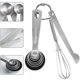 thumbnail image 2 of Measuring spoon measuring ruler, dishwasher safe, stainless steel, 2 of 5