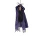 thumbnail image 2 of Halloween colgante fantasma cara cráneo prop | material de tela | azul naranja blanco | textura realista esqueleto | decoración de terror festivo | 35.4x9.8x5.9in | 1 colgante, 2 of 6