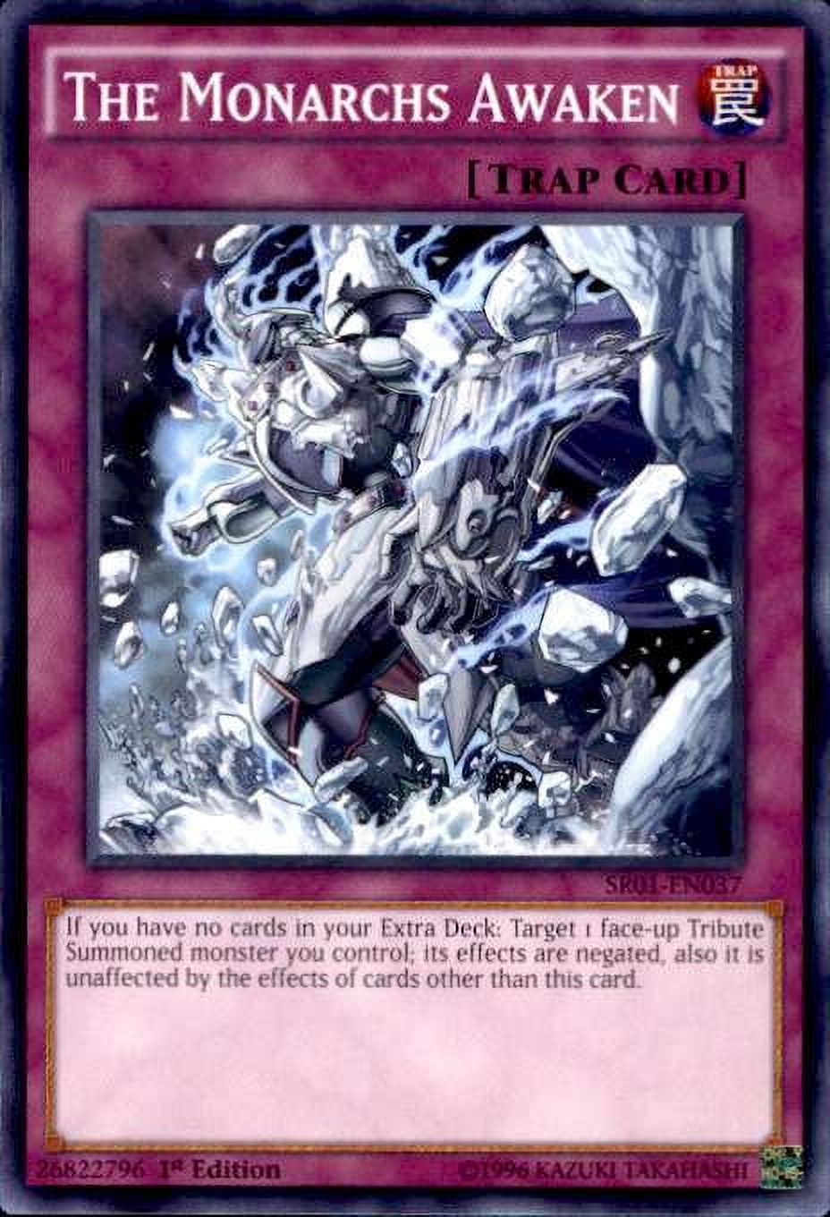YuGiOh Emperor of Darkness Structure Deck Common The Monarchs Awaken SR01-EN037