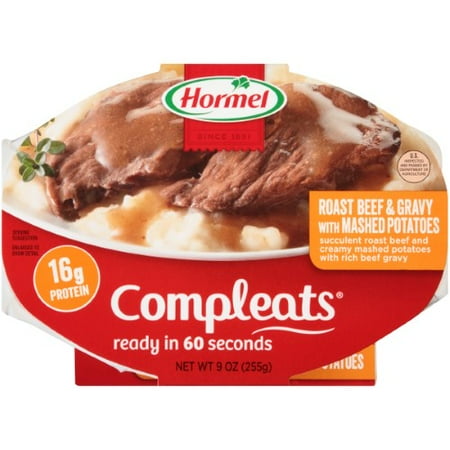 Hormel, Compleats, Roast Beef & Gravy With Mashed