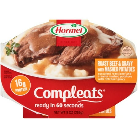 Roasted Potato - Hormel, Compleats, Roast Beef & Gravy With Mashed Potatoes