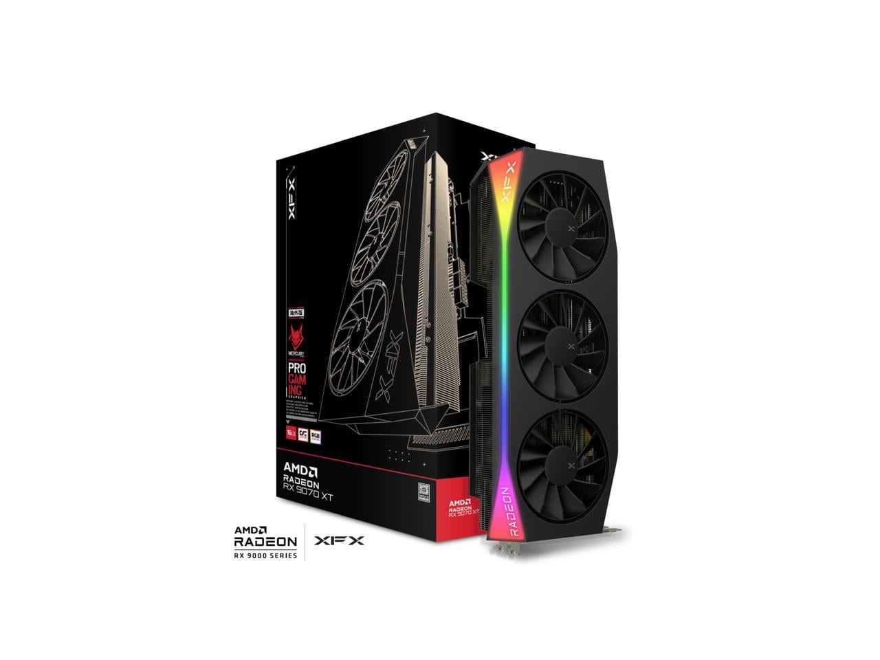 XFX Mercury Radeon RX 9070 XT OC 16GB 256-Bit GDDR6 PCI-Express 5.0 RDNA 4 Graphics Card RX-97TRGBBB9