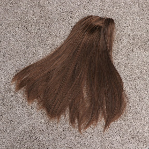 NICEXMAS Brown Long Straight Women's Wig High Temperature Fiber for Decoration Comfortable Daily Wear 22 inches