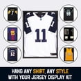 thumbnail image 2 of GUTAG 1-Piece Set ofJersey Display Frames, Secure Locking Jersey Shadow Boxes with PC Glass Offering 98% UV Protection, Includes Hangers, 2 of 7