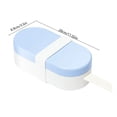 thumbnail image 3 of Botella portátil de agua para perros, vaso de comida de viaje 2 en 1, dispensador de agua colgante para mascotas, 250 ml de agua 90 g de comida, plástico impermeable, azul o amarillo, 3 of 6
