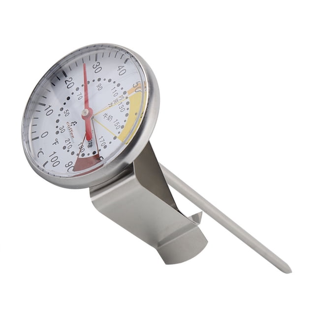 Sonde à Lait en Acier Inoxydable, Grand Cadran avec Clip pour Lait Chaud, Adapté pour Rôtir la Viande