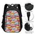thumbnail image 3 of Balery Cute Cars Mochila con carga USB para hombre y mujer - Mochila impermeable y antirrobo para laptop con puerto USB para viajes, trabajo, 3 of 7
