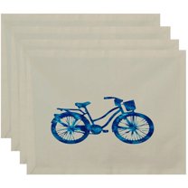 Simply Daisy 18" x 14" Life Cycle Geometric Print Placemats, Set of 4