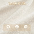 thumbnail image 6 of LuxyHoom 98.2" Modular Sectional Couch Teddy Fleece Fabric, Plush Comfortable Soft Oversize Cloud Sofa Perfect for Living Room Furniture Space with Cloud Couch Comfort and Deep Seating Support, Beige, 6 of 7