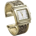 thumbnail image 3 of Blekon Collections Women's 30mm Case Casual Gold Concho Bangle Watch, 3 of 5