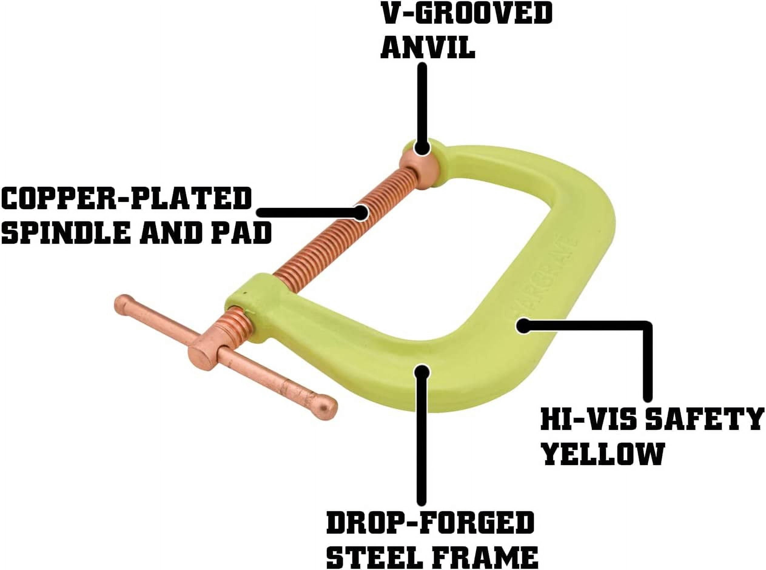 6" High Visibility Forged C-Clamp Wilton 20484 WIL LP