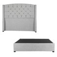 thumbnail image 3 of Box Base Cama Matrimonial+Cabecera Sitka Plata+Almohada Oso 2+Sabanas Basic, 3 of 8
