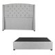 thumbnail image 3 of Box Base Cama Matrimonial+Cabecera Sitka Plata+Almohada Oso 2+Sabanas Basic, 3 of 8