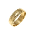 thumbnail image 3 of 14K solid yellow gold high polish custom hand engraved Hawaiian scroll 6mm ring size 3, 3 of 5