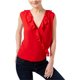 thumbnail image 1 of INC Blusa de punto con volantes para mujer, rojo, extragrande, 1 of 1