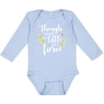 thumbnail image 3 of Inktastic Though She Be but Little She is Fierce Shakespeare Girls Long Sleeve Baby Bodysuit, 3 of 5