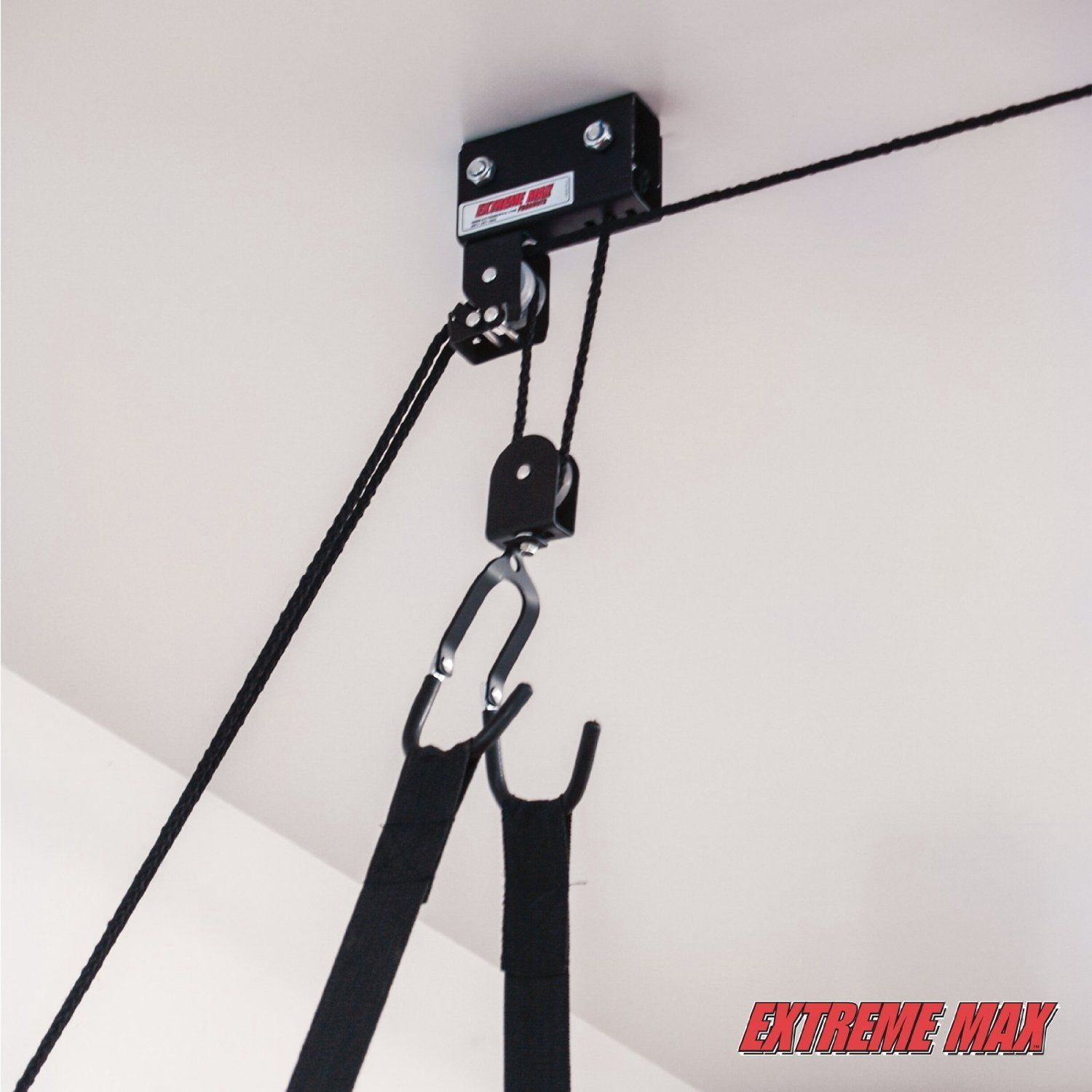 Extreme Max 70360 120 lb. Capacity Kayak Hoist Complete System For Garage.