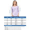 thumbnail image 3 of Turtle Bay New York Women's Classic Comfort Fit 3/4 Sleeve length Crew Neck Jersey Knit T-Shirt, 3 of 4