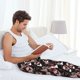 thumbnail image 5 of Balery Butterfly Pantalones de pijama para hombre, pijama ultraligero, pantalón de descanso-Medium, 5 of 6
