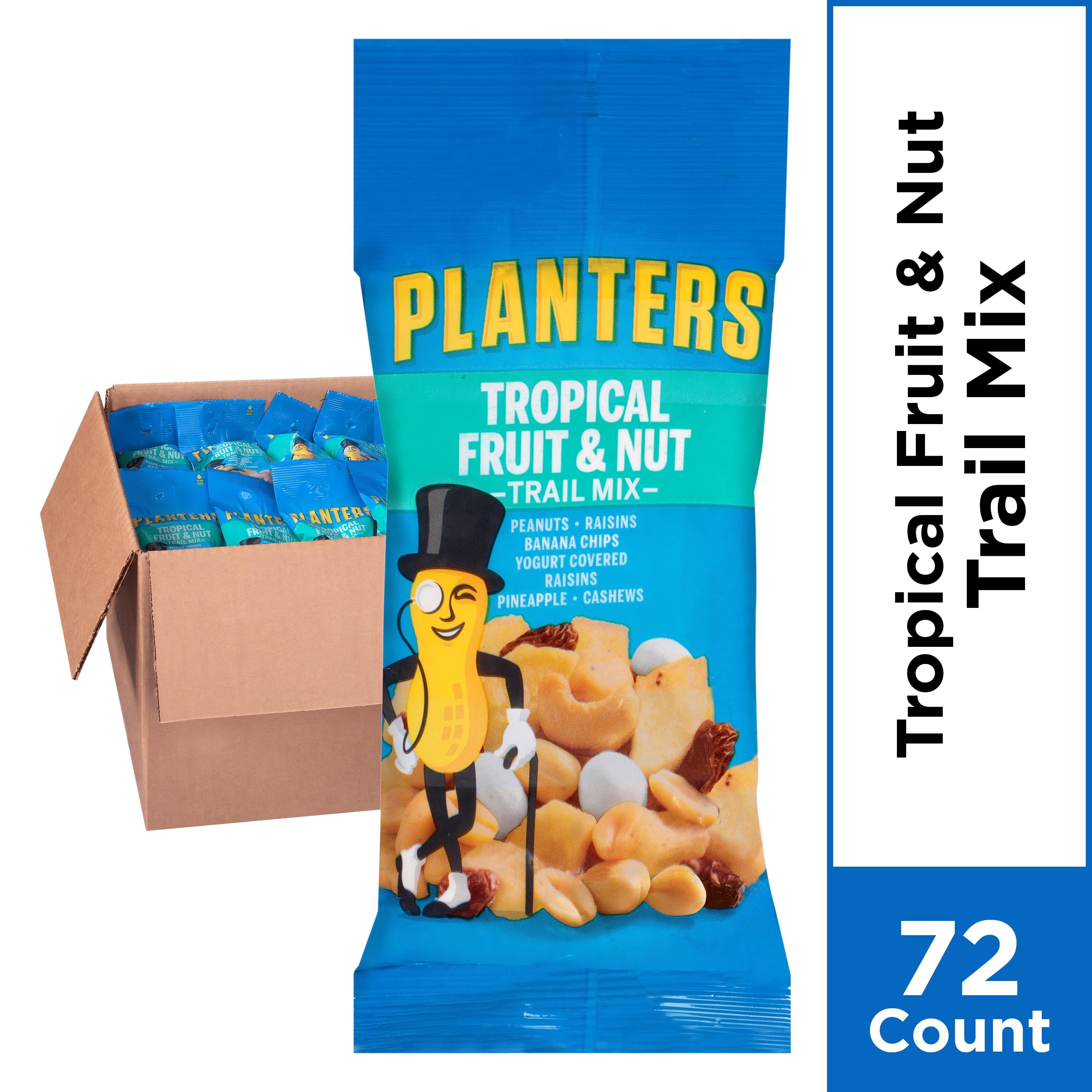Planters Tropical Fruit and Nut Trail Mix, 72 ct. Box