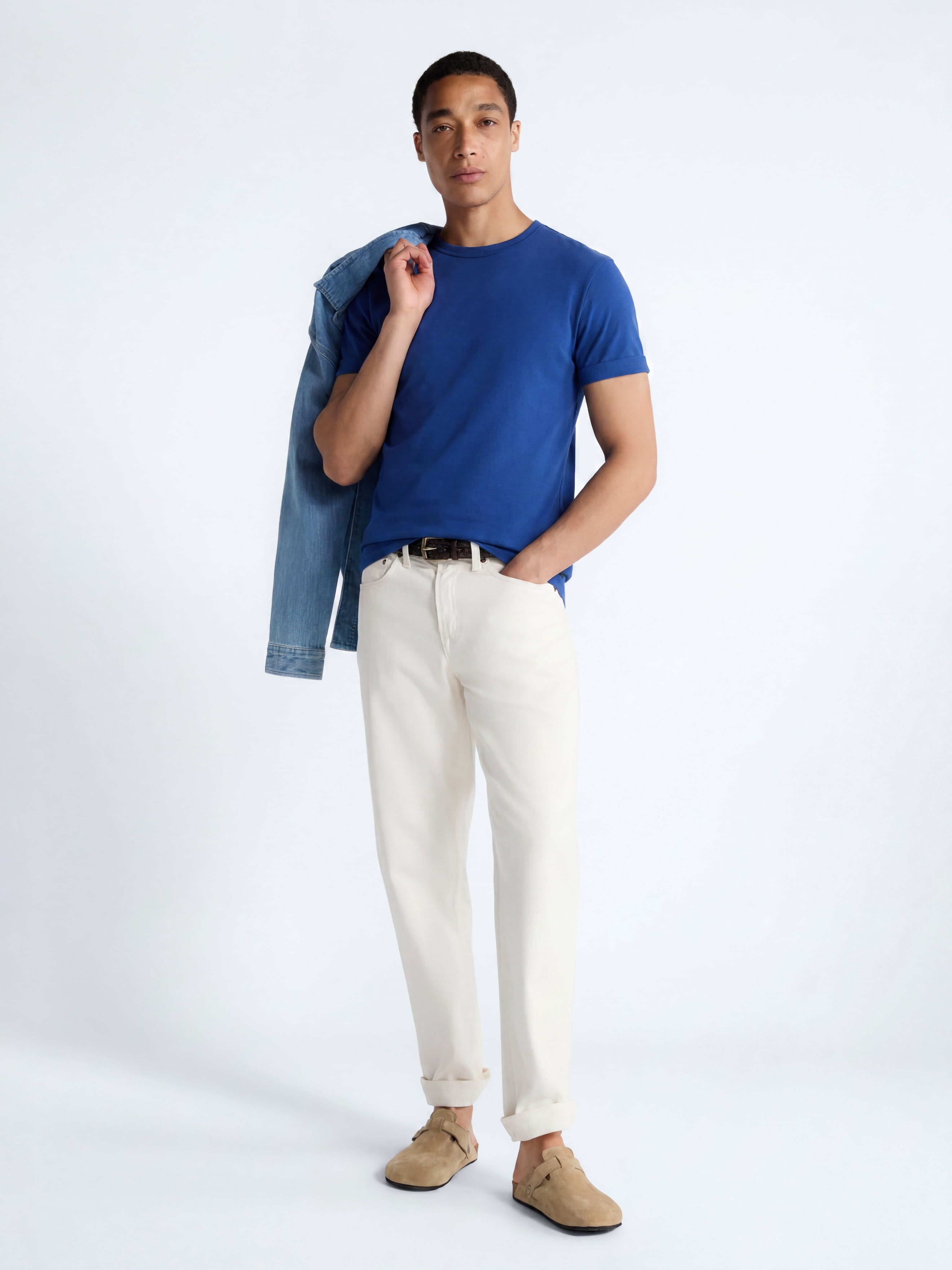 Free Assembly Men's and Big Men's Everyday Cotton Tee with Short Sleeves, Sizes S-XXXL