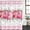 Pink, variant on Polyester Fabric Valentines Day Shower Curtain, Modern Love Heart Eucalyptus Leaf Pink Plaid Waterproof Bathtub Curtain Bathroom Decor Set with Hooks 54 x 78 Inches
