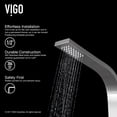 thumbnail image 6 of VIGO Leo Retrofit Shower Massage Panel, 6 of 9