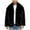 Black, variant on Winter Fleece Coats for Men Warm Faux Furry Solid Color Turndown Collar Outerwear Plus Size Winter Long Sleeved Cardigan Coat Orange S